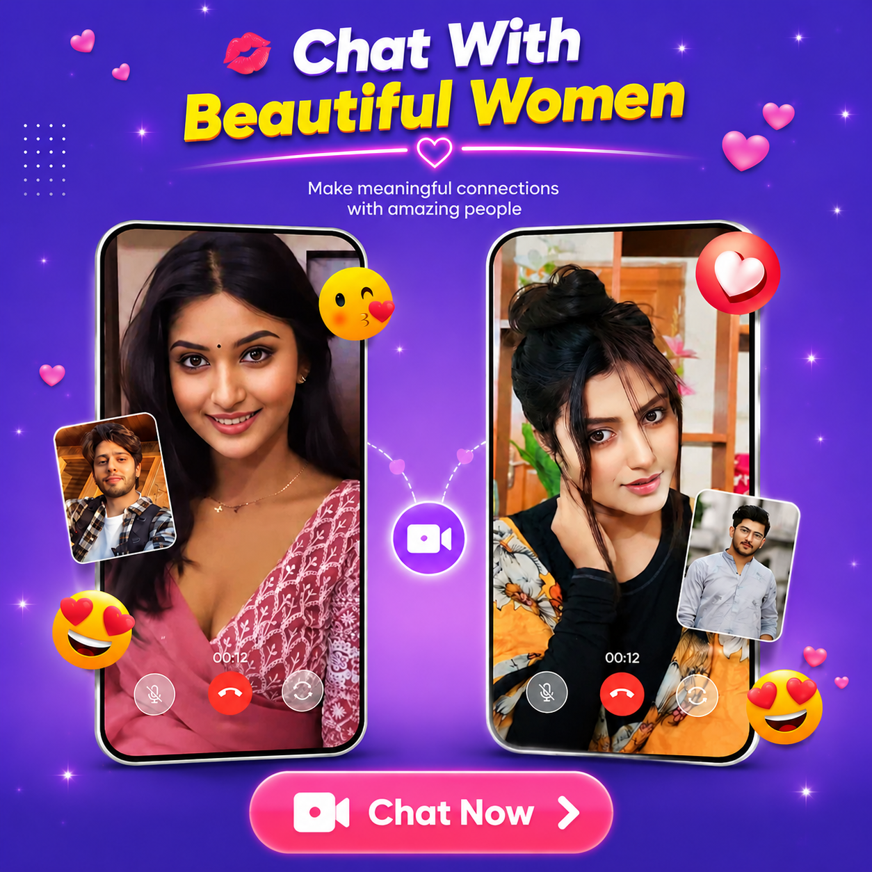 MeetChats one-on-one live interaction