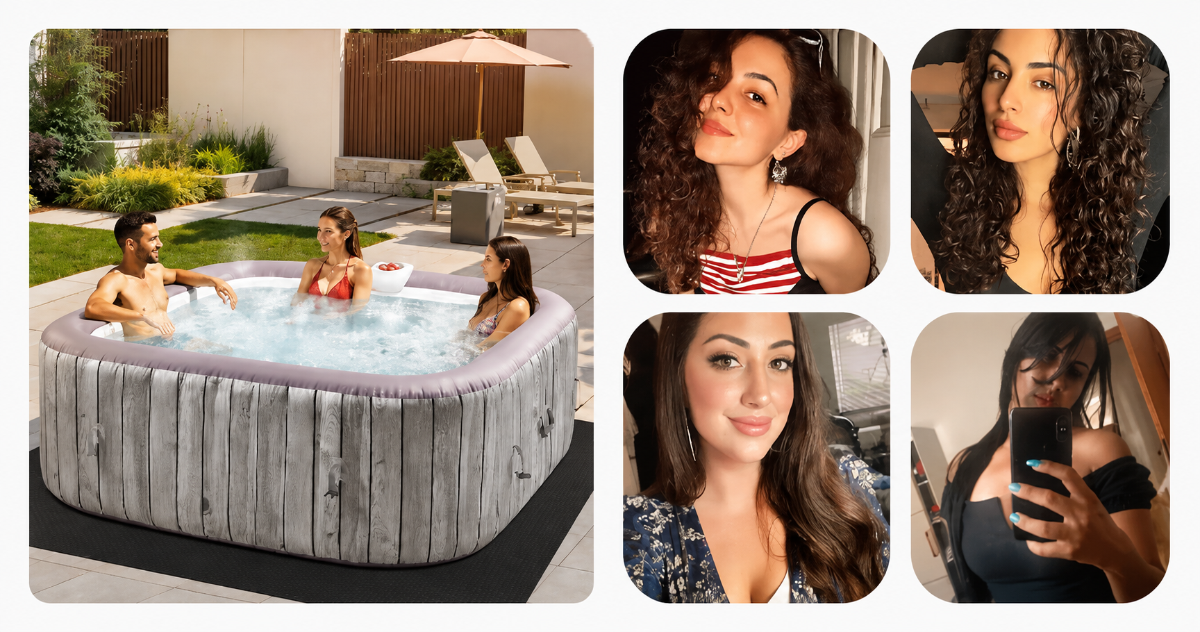 A MeetChats community collage for private video chat