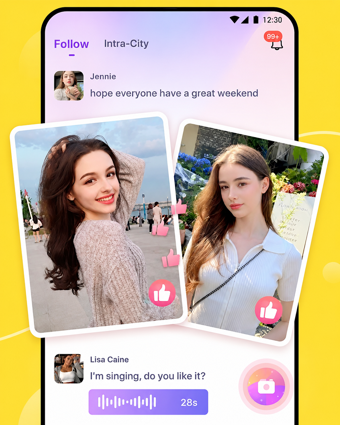 MeetChats social feed for video chat with women